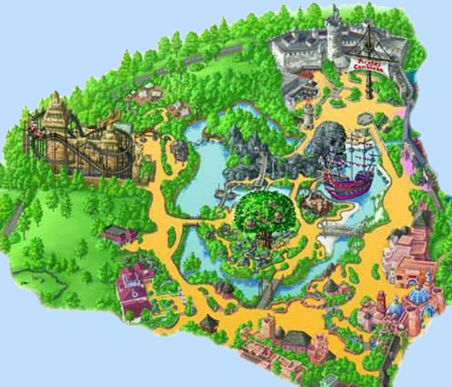 Mapa Adventureland